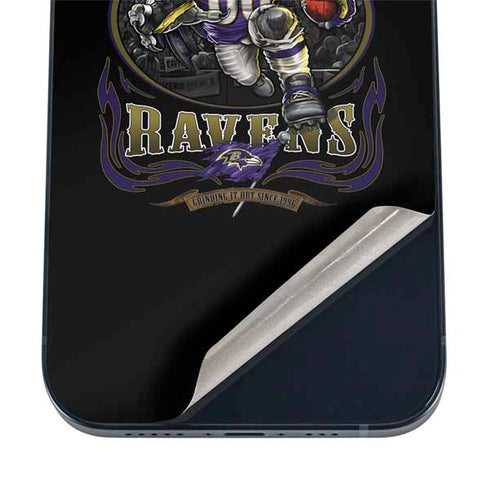 Liquid Blue NFL Baltimore Ravens Running Back iPhone 16 Skin