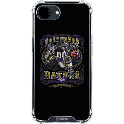 Liquid Blue NFL Baltimore Ravens Running Back iPhone 16e Clear Case