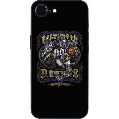 Liquid Blue NFL Baltimore Ravens Running Back iPhone 16e Skin