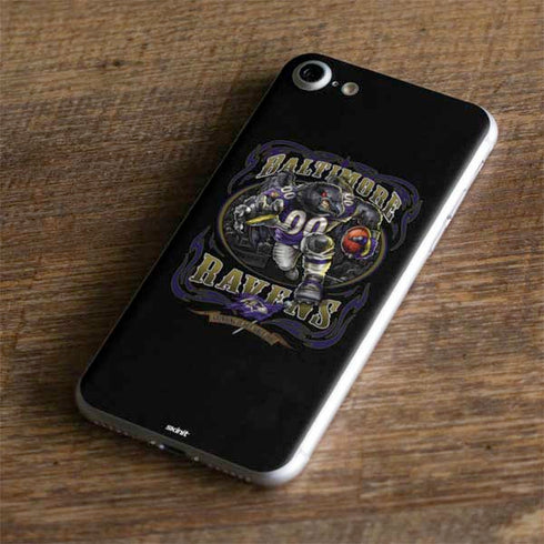 Liquid Blue NFL Baltimore Ravens Running Back iPhone 8 Skin