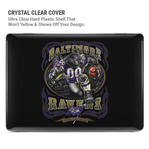 Liquid Blue NFL Baltimore Ravens Running Back MacBook Pro 14in (2021-24) Case plus Skin