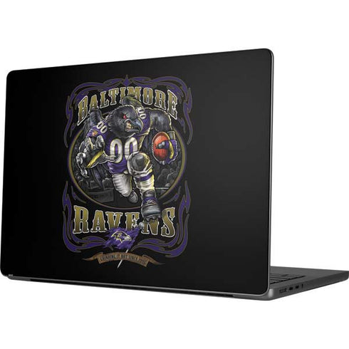 Liquid Blue NFL Baltimore Ravens Running Back Apple MacBook Pro 14-inch Skin