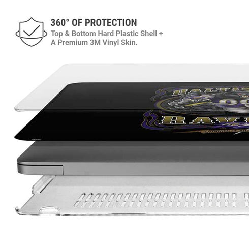 Liquid Blue NFL Baltimore Ravens Running Back MacBook Cases
