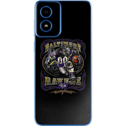 Liquid Blue NFL Baltimore Ravens Running Back Moto G Play 4G (2024) Skin