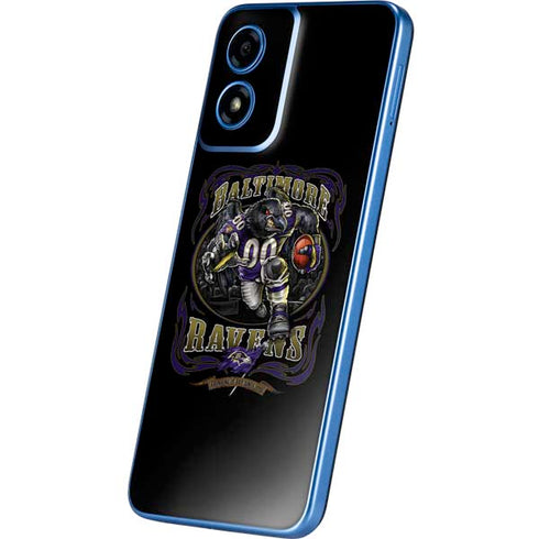 Liquid Blue NFL Baltimore Ravens Running Back Moto G Play 4G (2024) Skin
