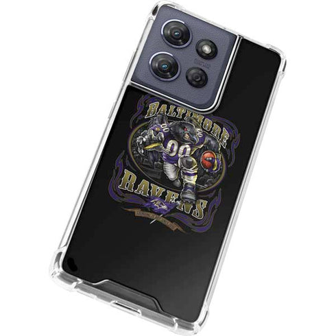 Liquid Blue NFL Baltimore Ravens Running Back Moto G Play 5G (2025) Clear Case
