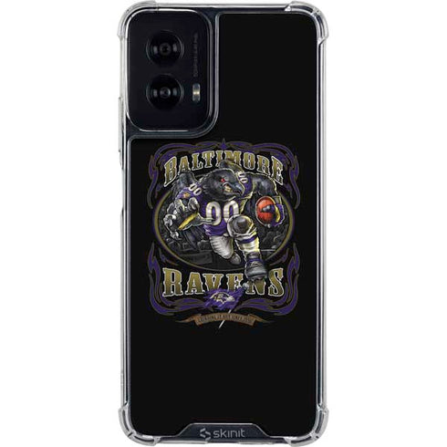 Liquid Blue NFL Baltimore Ravens Running Back Moto G Power 5G (2024) Clear Case