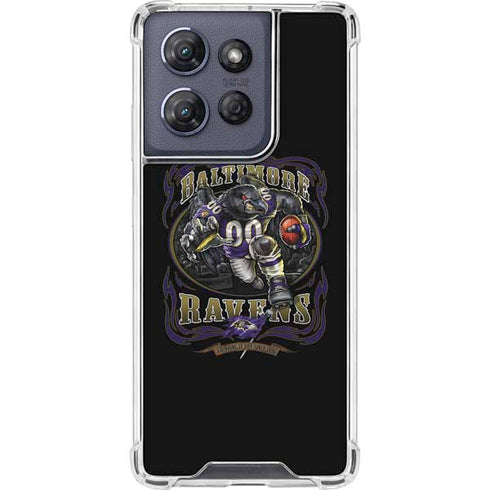 Liquid Blue NFL Baltimore Ravens Running Back Moto G Power 5G (2025) Clear Case