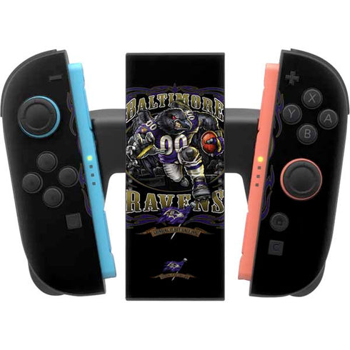 Liquid Blue NFL Baltimore Ravens Running Back Nintendo Switch 2 (2025) Joy-Con Controller Skin