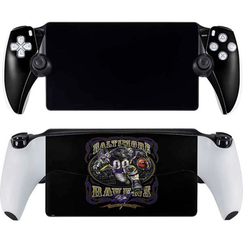 Liquid Blue NFL Baltimore Ravens Running Back PlayStation Portal Remote Player Skin