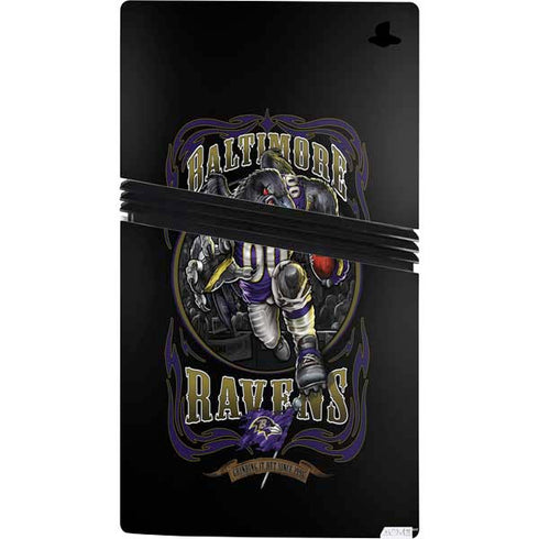 Liquid Blue NFL Baltimore Ravens Running Back PS5 Pro Bundle Skin