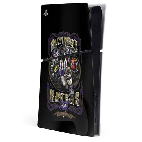 Liquid Blue NFL Baltimore Ravens Running Back PS5 Slim Digital Edition Console Skin