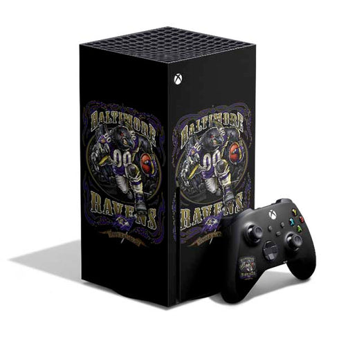 Liquid Blue NFL Baltimore Ravens Running Back Xbox Series X Skins