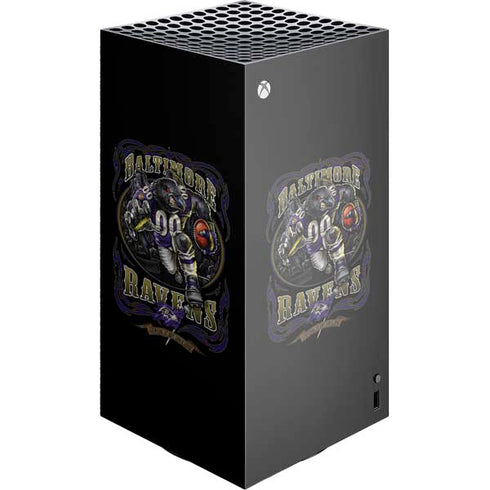 Liquid Blue NFL Baltimore Ravens Running Back XBox Series X Digital Edition Console Skin