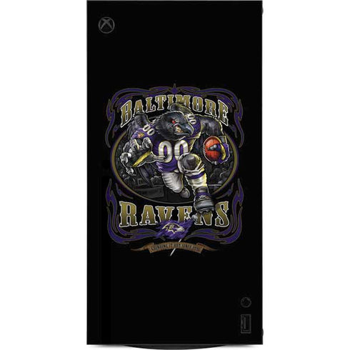 Liquid Blue NFL Baltimore Ravens Running Back XBox Series X Digital Edition Console Skin