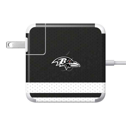 NFL Baltimore Ravens Shutout 85W Power Adapter (15 and 17 inch MacBook Pro Charger) Skin