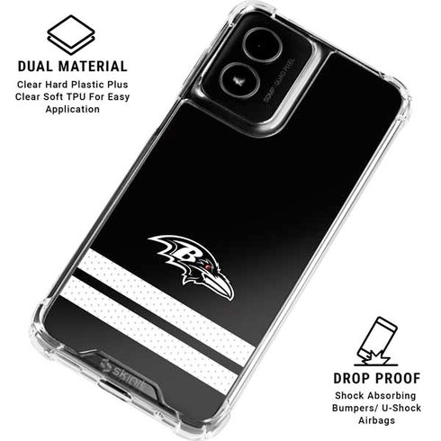 NFL Baltimore Ravens Shutout Moto G Power 5G (2024) Clear Case