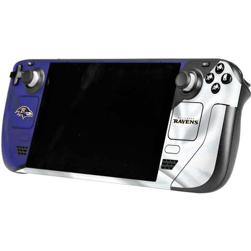 NFL Baltimore Ravens Steam Deck Handheld Gaming Computer Skin
