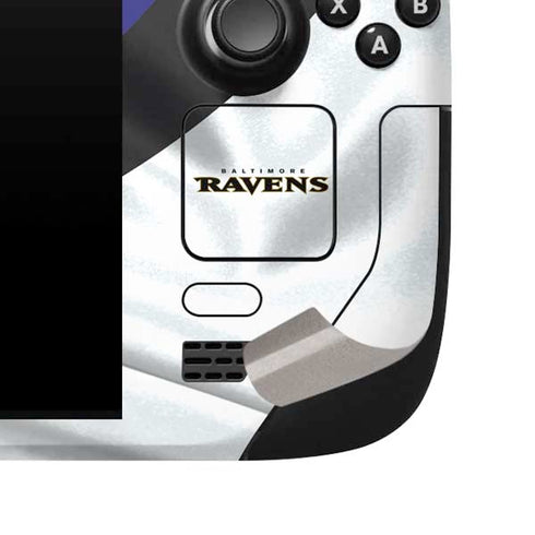 NFL Baltimore Ravens Steam Deck Handheld Gaming Computer Skin