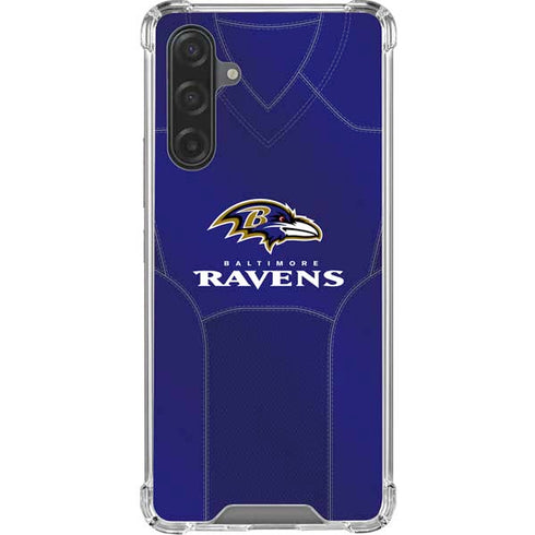 NFL Baltimore Ravens Team Jersey Galaxy A17 Clear Case