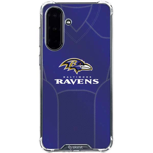 NFL Baltimore Ravens Team Jersey Galaxy A36 5G Clear Case