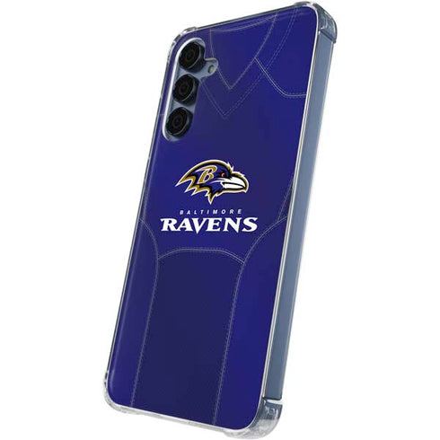 NFL Baltimore Ravens Team Jersey Galaxy A55 5G Clear Case