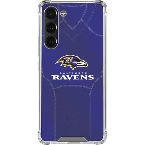 NFL Baltimore Ravens Team Jersey Galaxy S24 FE Clear Case