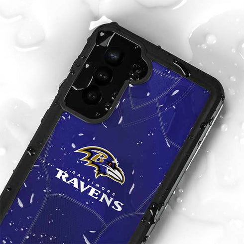 NFL Baltimore Ravens Team Jersey Galaxy S24 Plus Waterproof Case