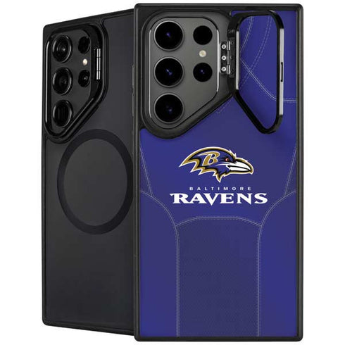NFL Baltimore Ravens Team Jersey Galaxy S25 Ultra Kickstand Case