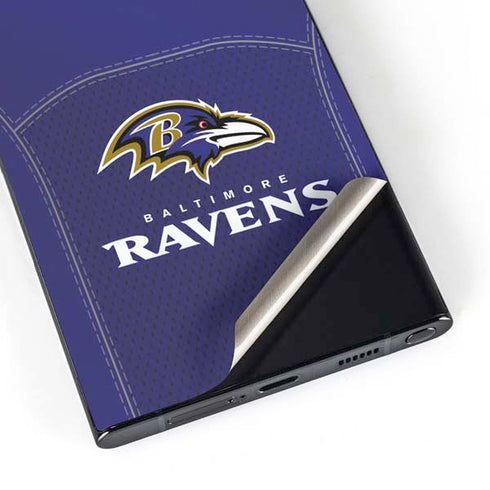 NFL Baltimore Ravens Team Jersey Galaxy S25 Ultra Skin