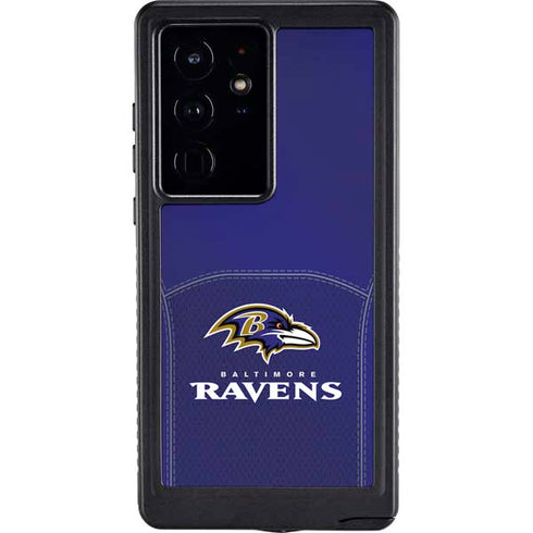 NFL Baltimore Ravens Team Jersey Galaxy S24 Ultra Waterproof Case