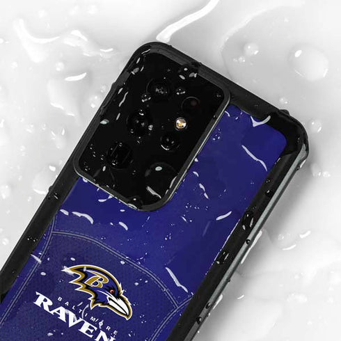 NFL Baltimore Ravens Team Jersey Galaxy S24 Ultra Waterproof Case