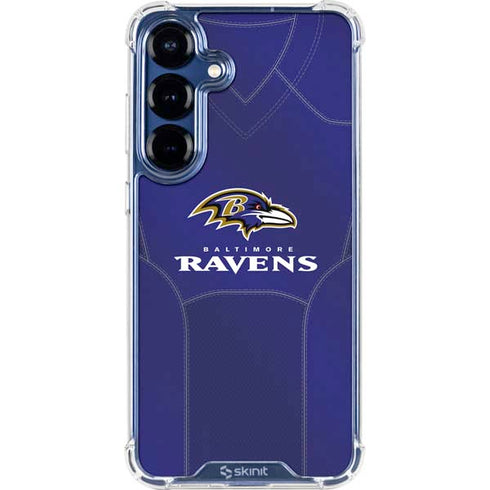 NFL Baltimore Ravens Team Jersey Galaxy S25 Clear Case