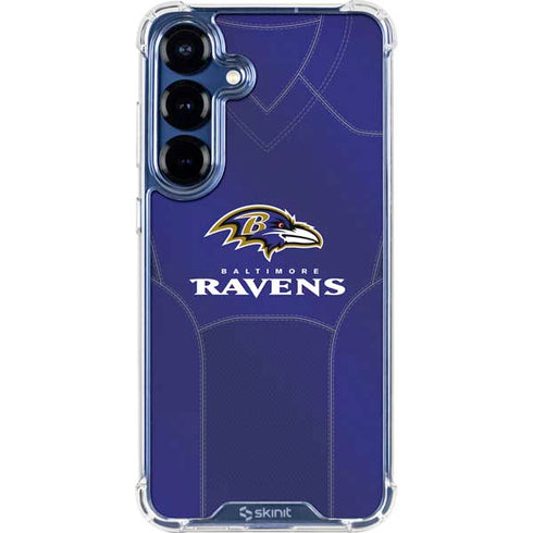 NFL Baltimore Ravens Team Jersey Galaxy S25 Plus Clear Case