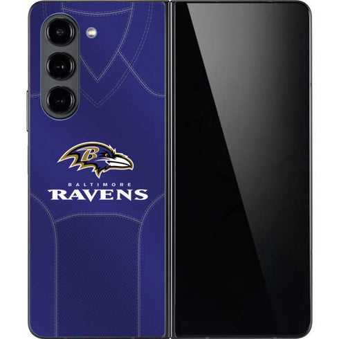 NFL Baltimore Ravens Team Jersey Galaxy Z Fold5 5G Skin