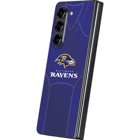 NFL Baltimore Ravens Team Jersey Galaxy Z Fold5 5G Skin