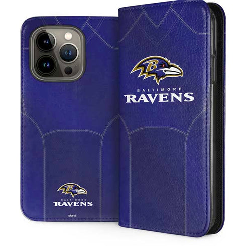 NFL Baltimore Ravens Team Jersey iPhone 14 Pro Folio Case