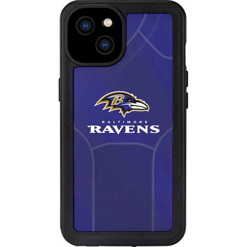 NFL Baltimore Ravens Team Jersey iPhone 15 Plus Waterproof Case