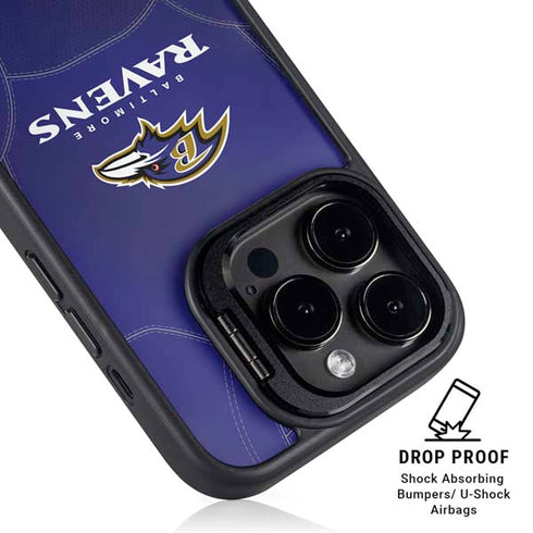 NFL Baltimore Ravens Team Jersey iPhone 15 Pro Max Kickstand Case