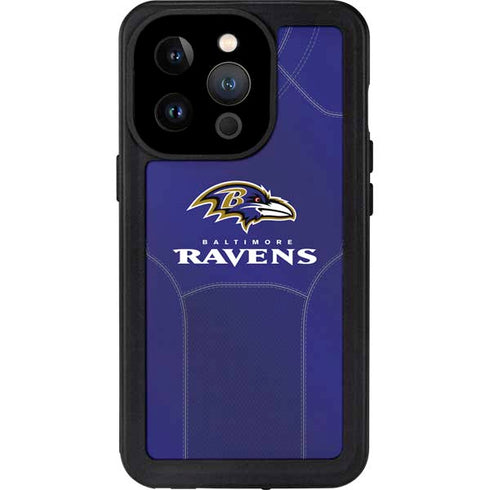 NFL Baltimore Ravens Team Jersey iPhone 15 Pro Waterproof Case