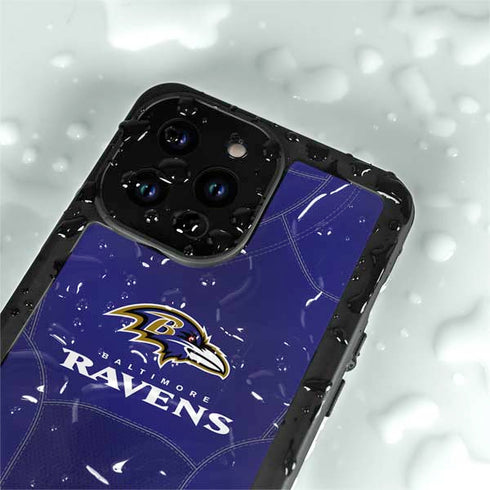 NFL Baltimore Ravens Team Jersey iPhone 15 Pro Waterproof Case