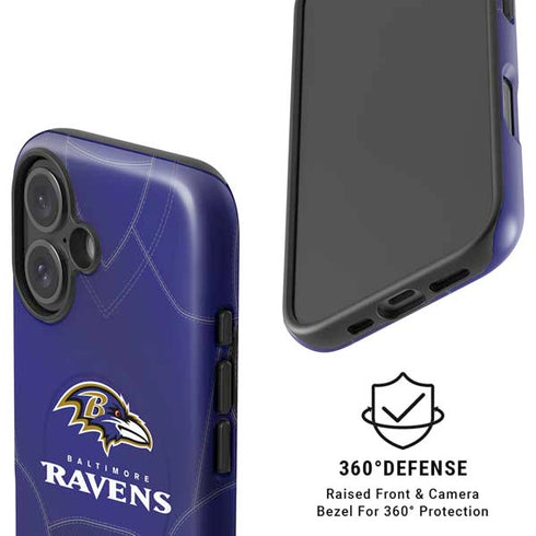 NFL Baltimore Ravens Team Jersey iPhone 16 Magsafe Impact Case