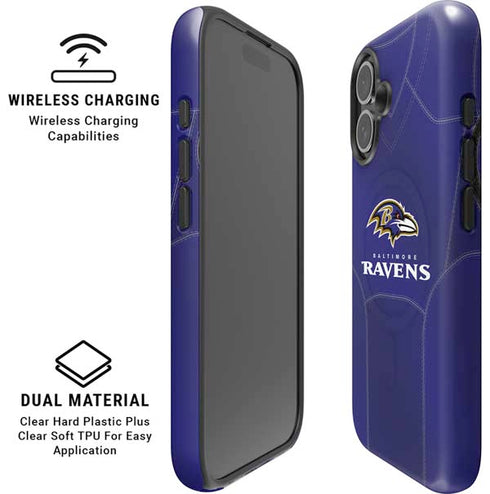 NFL Baltimore Ravens Team Jersey iPhone 16 Magsafe Impact Case