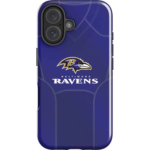 NFL Baltimore Ravens Team Jersey iPhone 16 Plus Impact Case