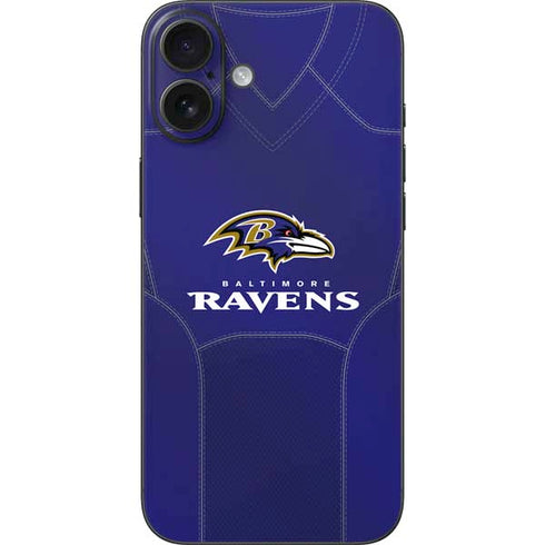 NFL Baltimore Ravens Team Jersey iPhone 16 Plus Skin