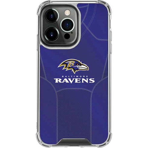 NFL Baltimore Ravens Team Jersey iPhone 16 Pro Max Clear Case