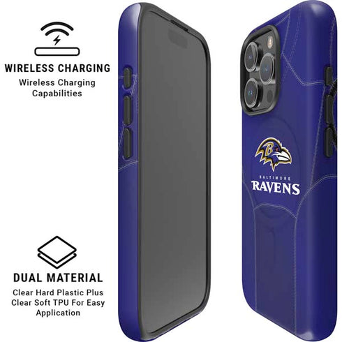 NFL Baltimore Ravens Team Jersey iPhone 16 Pro Max Magsafe Impact Case