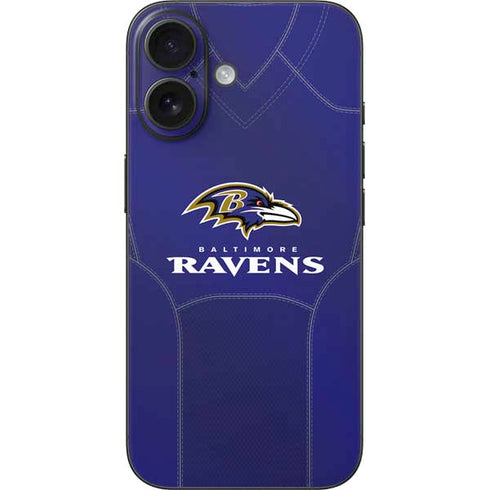 NFL Baltimore Ravens Team Jersey iPhone 16 Skin