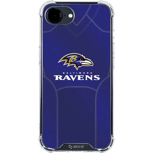 NFL Baltimore Ravens Team Jersey iPhone 16e Clear Case