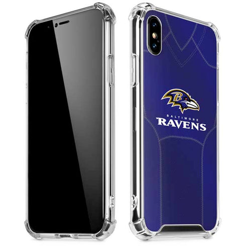 NFL Baltimore Ravens Team Jersey iPhone X/XS Clear Case